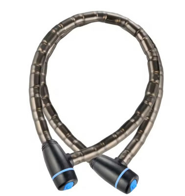 Cerradura de cuerda de combinación universal flexible de acero recubierto de PVC para bicicleta