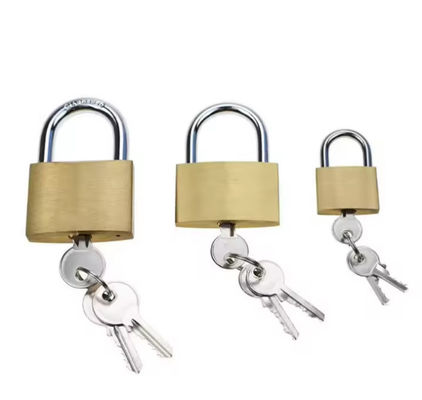 Cerradura de cobre de imitación de 20 mm de latón con llave similar
