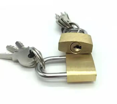 Clave plana imitación de candado de cobre de latón 40 mm 70 mm OEM