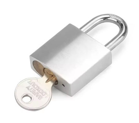 Cerradura industrial de acero inoxidable de 20 mm con llave de 24 paquetes