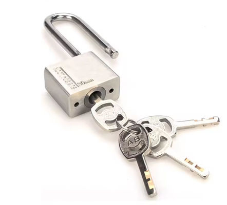 Cerradura resistente a la corrosión de 40 mm de acero inoxidable de cadena larga Cerraduras de seguridad con llave similar
