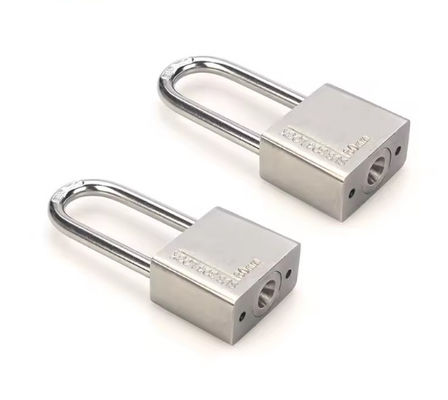 Cerradura resistente a la corrosión de 40 mm de acero inoxidable de cadena larga Cerraduras de seguridad con llave similar