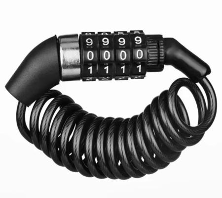 El más fuerte anti robo de la bicicleta de la cadena de bloqueo de acero del cable 4 dígito