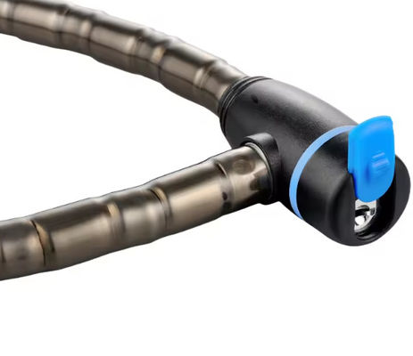 Cerradura de cuerda de combinación universal flexible de acero recubierto de PVC para bicicleta