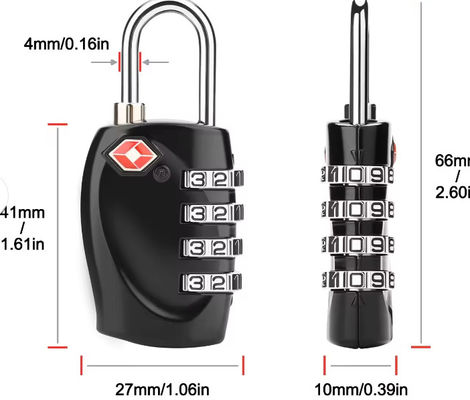 Combinación de bolsas TSA para equipaje 20 mm 50 mm