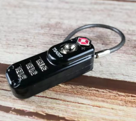 Cerradura de equipaje TSA con cremallera de combinación grande para bolsas de vuelos internacionales