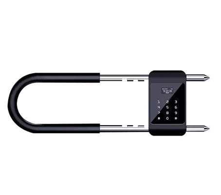 Impresión digital inteligente Cerradura en forma de U Carga USB Alta seguridad