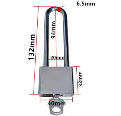 Cerradura combinada de latón de acero inoxidable de cadena larga de 40 mm