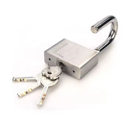 Cerradura segura de acero inoxidable de 50 mm con llave de igual tamaño