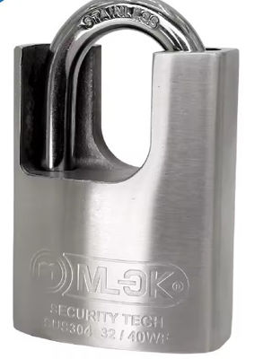 Cerradura de acero inoxidable de trabajo pesado para máxima seguridad Cuerpo de cerradura de plata