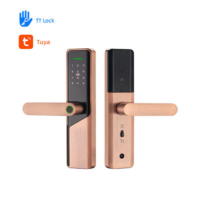 Electrico Digital Volibel inteligente de aleación de aluminio RFID Tarjeta de contraseña Código Cerradura de puerta sin huella digital Tuya Ttlock App